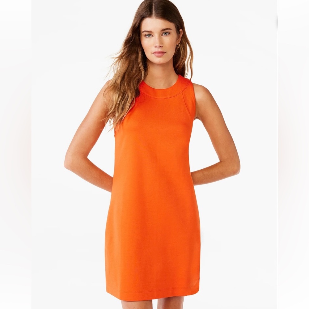 Orange Sleeveless Dress